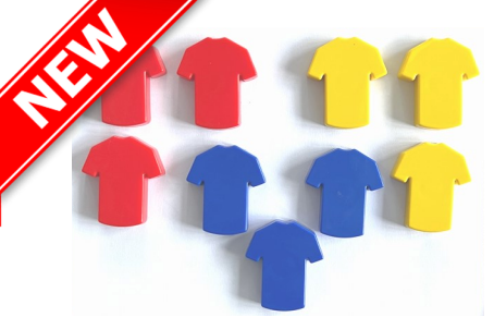 Aimants pour t-shirts de joueurs - Lot de 15 pièces