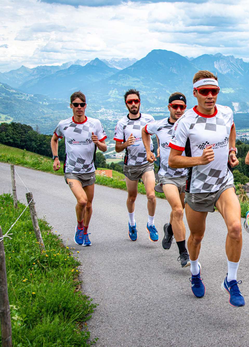 Vêtements d'équipe de course à pied, conception personnelle