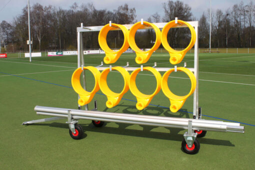 Transportkar voor korfbal manden en palen
