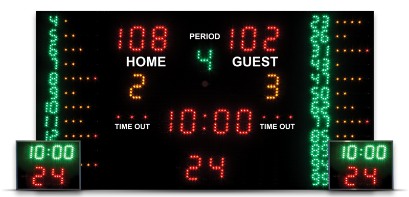 Tableau de score professionnel de basketball