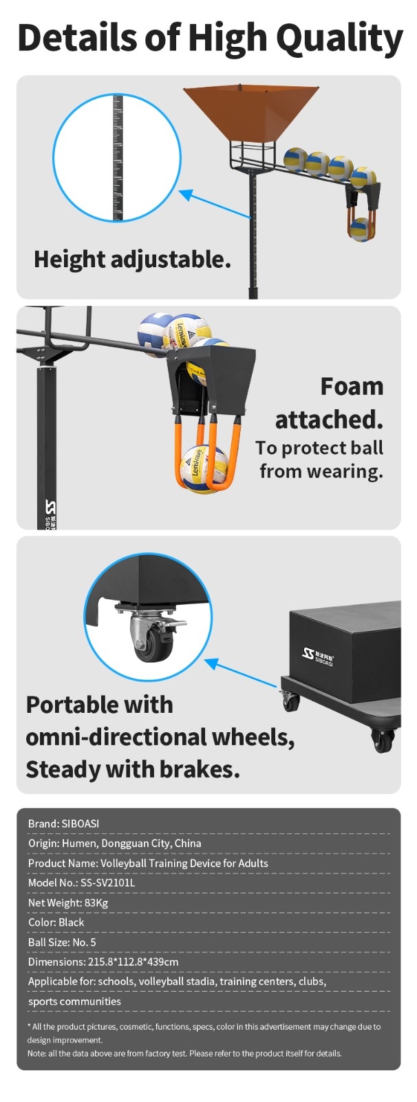 Volleybal trainingsmachine