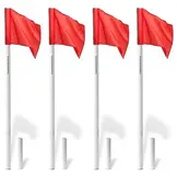 Cornervlaggen set – vlaggenstok met scharnier (wit) - Copy - Copy