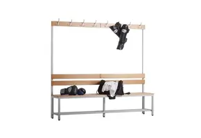 Canapé dressing : ensemble complet de 2 mètres de longueur avec canapé, dossier, porte-manteau et étagère à chaussures