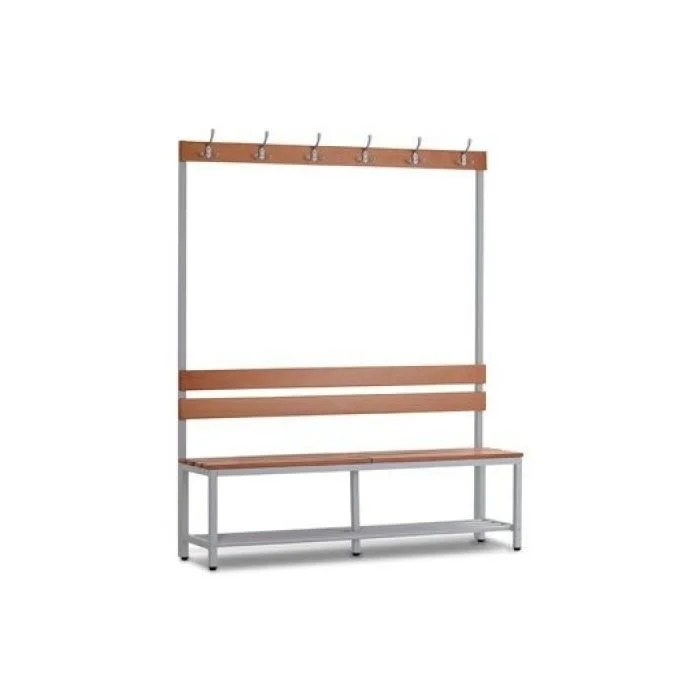 Canapé dressing : ensemble complet de 2 mètres de longueur avec canapé, dossier, porte-manteau et étagère à chaussures