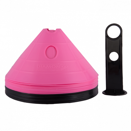 Afbakenbollen set 10x roze en 10x zwart