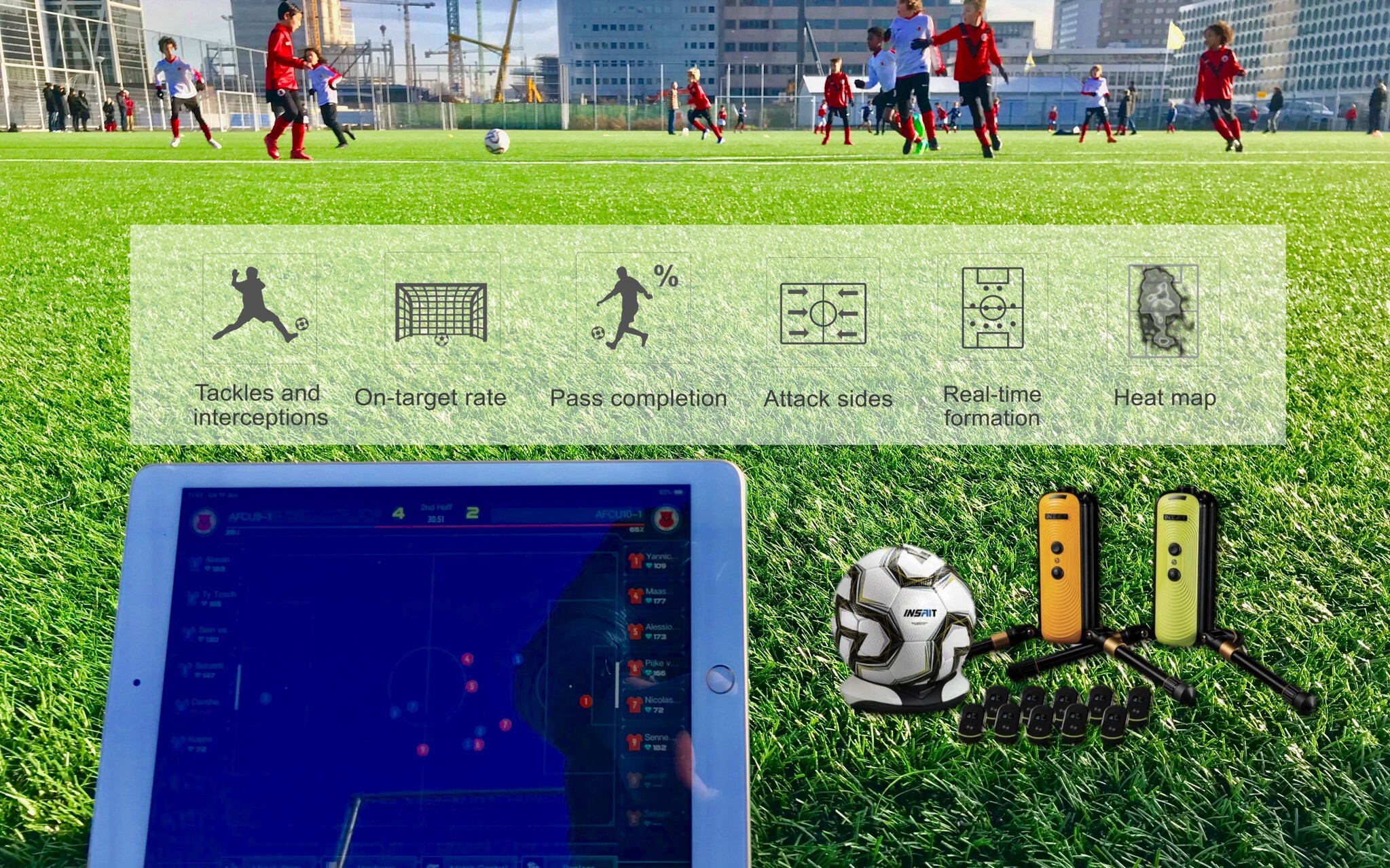 LPM Voetbal Analyse Systeem met 20 trackers