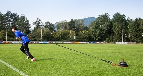 Sprint slede met schouderharnas en gewichten