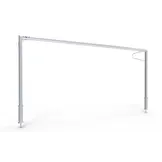 Vast voetbaldoel gecoat Vast P model 500x200