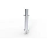 Vast voetbaldoel gecoat Vast P model 500x200