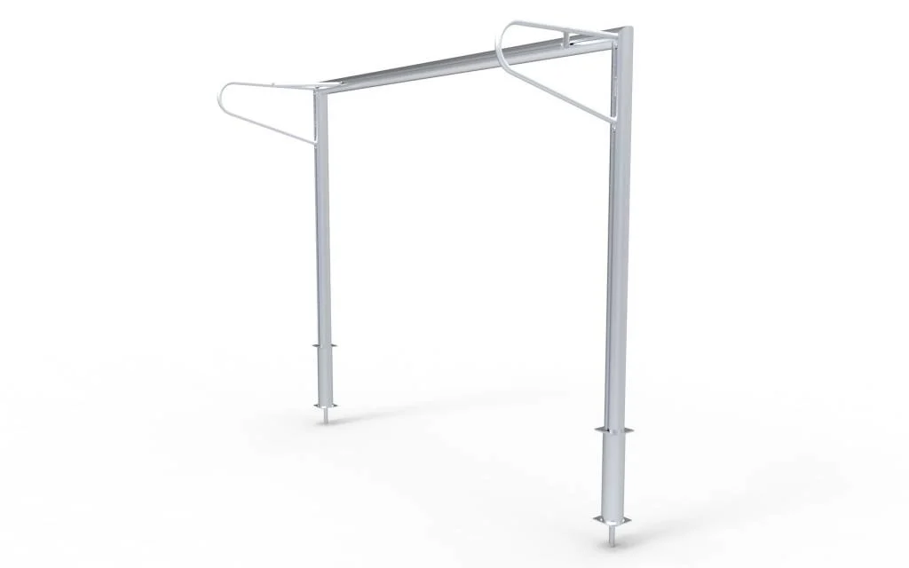 Vast voetbaldoel gecoat Vast P model 300x200