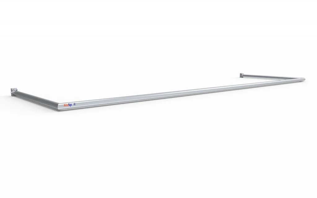 Grondkader Opklapbaar alu-grondkader voor VP510 diepte 1,50m profiel 65/60 + nethaakjes