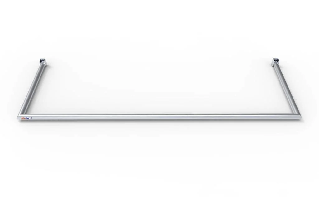 GK310 Grondkader Opklapbaar alu-grondkader voor VP310 diepte 1,00m profiel 65/60 + nethaakjes