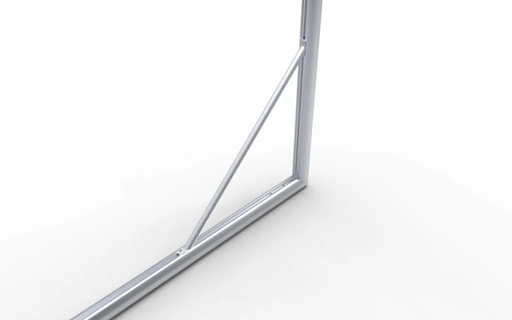 Verplaatsbaar doel  P-model 500x200x80x170 Profiel 80mm