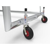 Liftsysteem 360 met 4 liftbare wielen voor voetbalgoals
