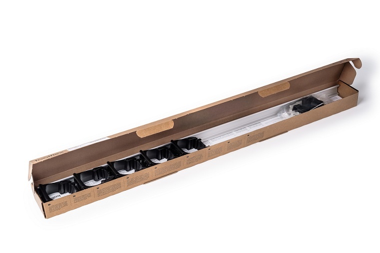 Toolflex rail met 5 houders