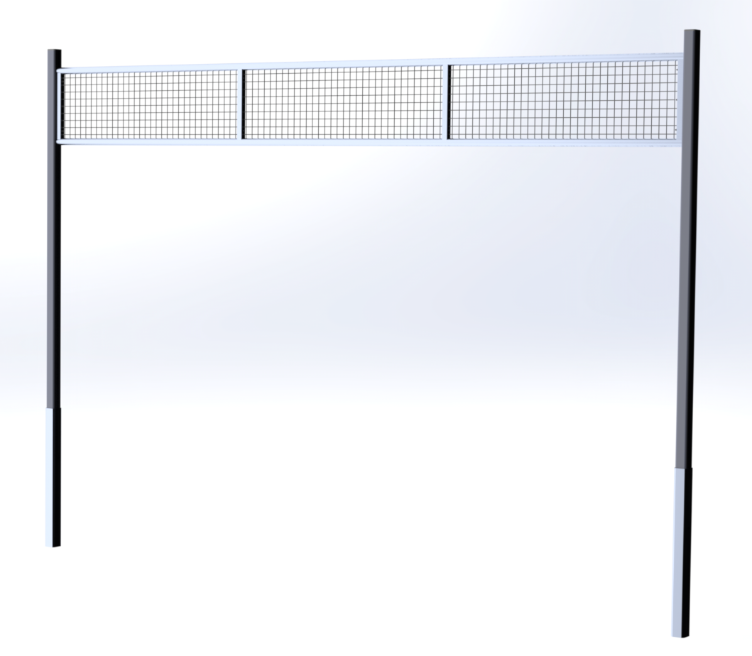 Volleybal Net Anti Vandalisme Vaste Installatie