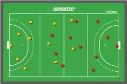 Tableau tactique de hockey en 3 tailles
