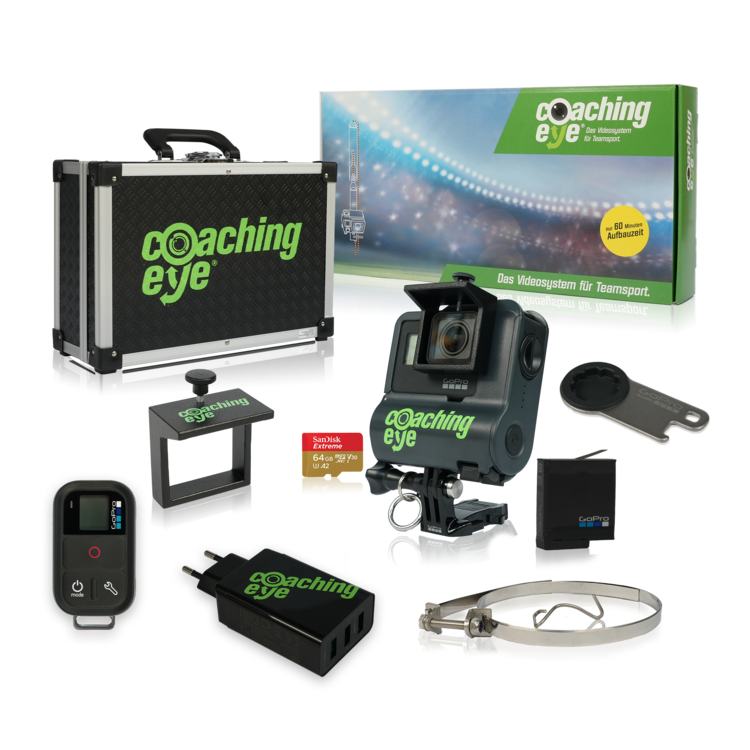 Caméra vidéo CoachView Pro avec système de levage, piles et télécommande