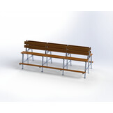 Banc de tribune tandem