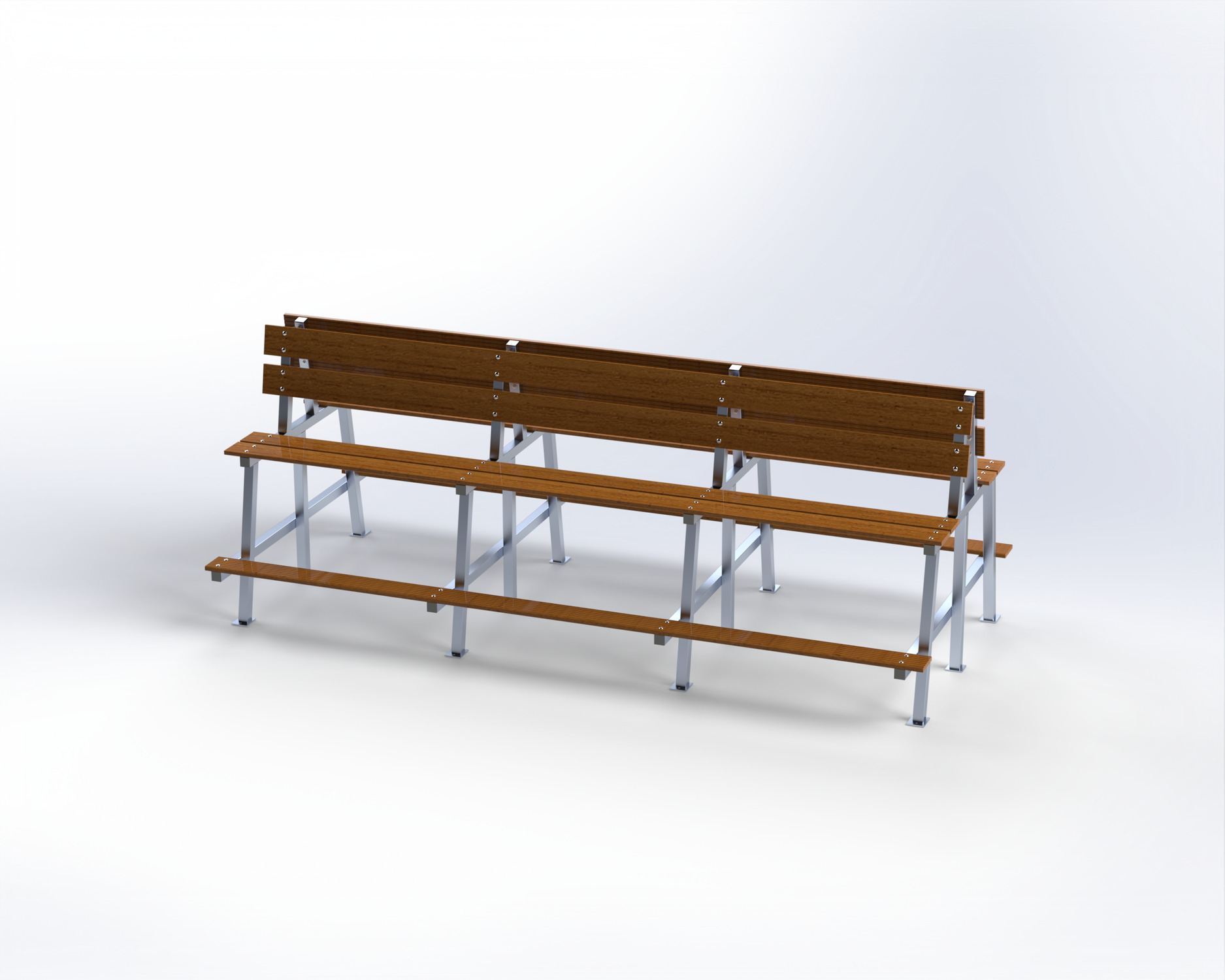 Banc de tribune tandem