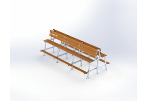 Tandem tribunebank hout