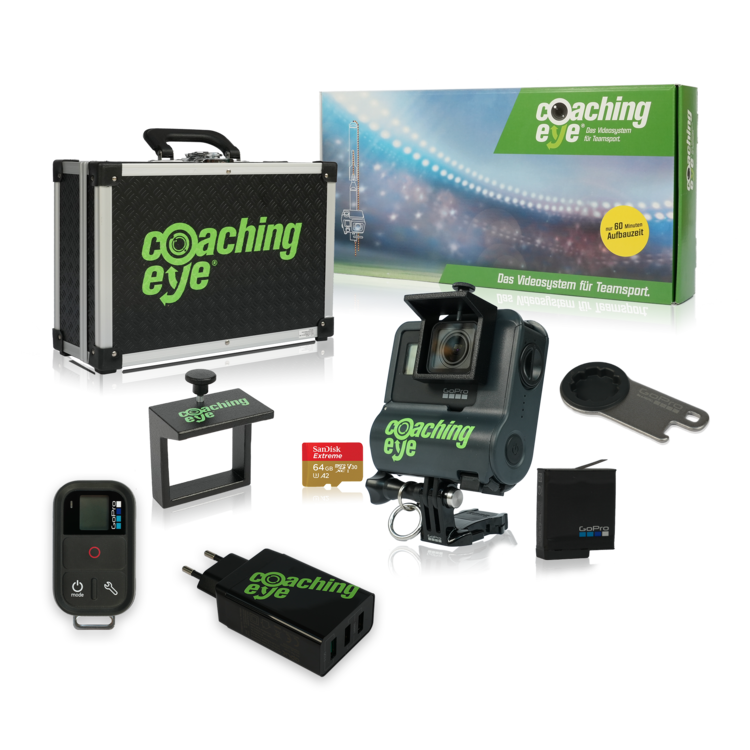 Caméra vidéo d'intérieur CoachView Pro avec système de levage, piles et télécommande