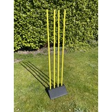 Base lestée avec 4 poteaux de 160 cm
