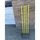 Verzwaarde voet met 4 stokken van 160cm