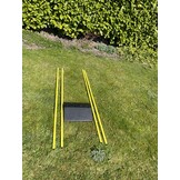 Verzwaarde voet met 4 stokken van 160cm