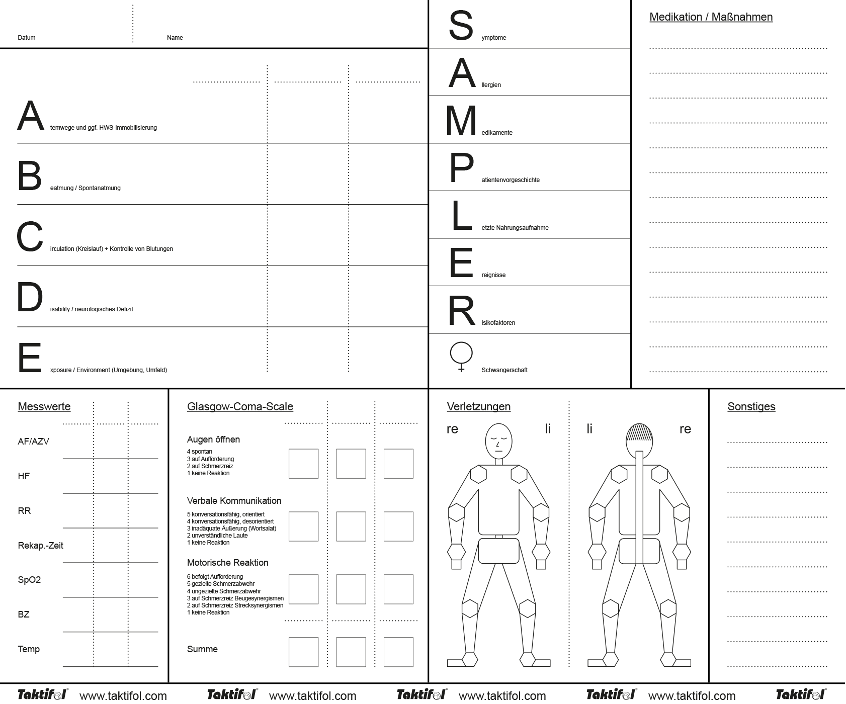 Taktifol Premiers Secours BHV