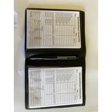 Mallette d'arbitre de hockey avec 3 cartes et blocs-notes
