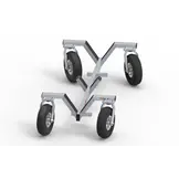 CHARIOT avec 4 pneus pneumatiques pour déplacer tous les buts (par paire)