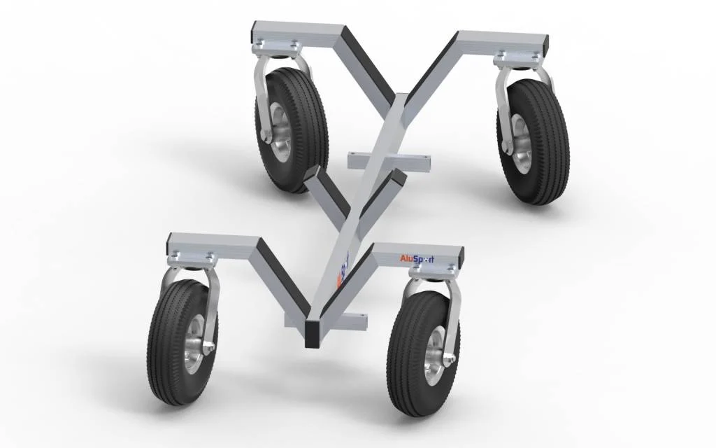 CHARIOT avec 4 pneus pneumatiques pour déplacer tous les buts (par paire)