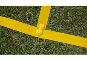 Draagbare speelveldmarkering 100 meter in 4 kleuren