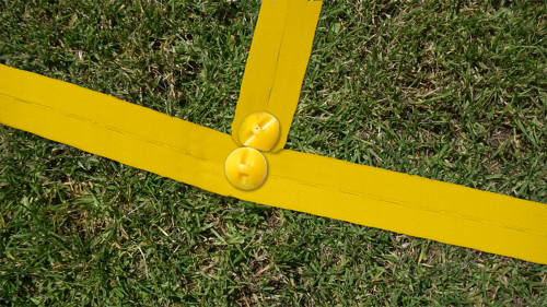 Draagbare speelveldmarkering 100 meter in 4 kleuren