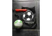 Mini ballon de football: Petit ballon de football (taille 3) sur une corde pour un entraînement sans fin avec sac à dos et pompe