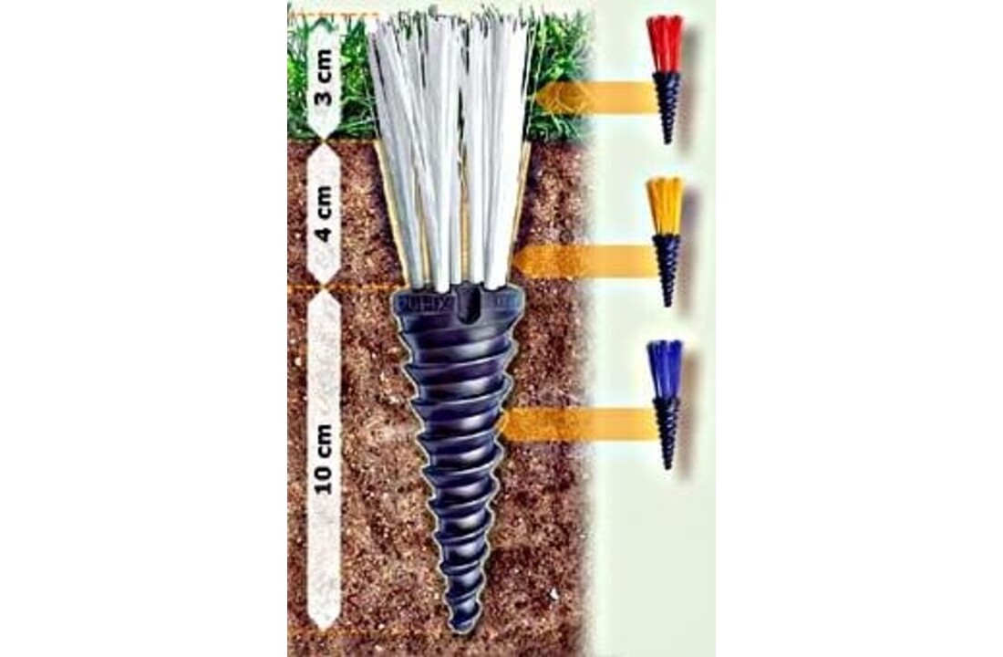 Panicules Plifix blanc : 25 panicules . Pour délimiter tout un terrain de football