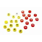 Aimants numérotés 2x12 pièces 25mm extra fort