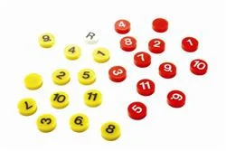 Aimants numérotés 2x12 pièces 25mm extra fort