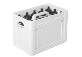 Caisse à bouteilles blanche pour 12 bouteilles