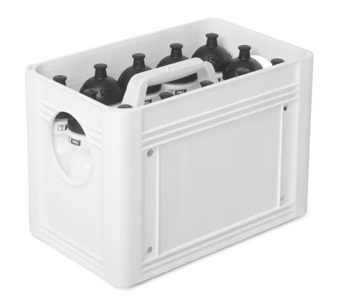 Bidonkrat wit voor 12 bidons