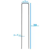 Piquets de tente 10x fer 20cm x 3cm