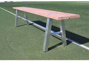 Zitbank 2 meter lang hardhouten planken zitting