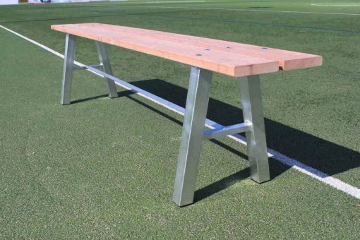 Zitbank 2 meter lang hardhouten planken zitting