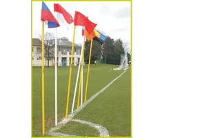 Drapeau d'angle ou drapeau d'angle 4x avec bâton