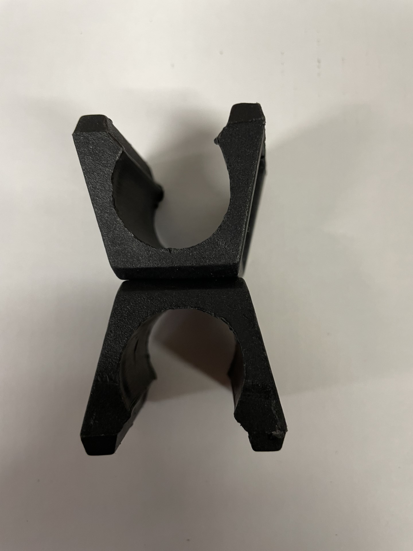 Clip voor hordenstangen 25mm naar 25mm