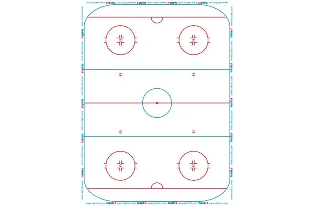 Taktifol Speelveldfolie - Ijshockey
