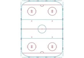 Taktifol Speelveldfolie - Ijshockey