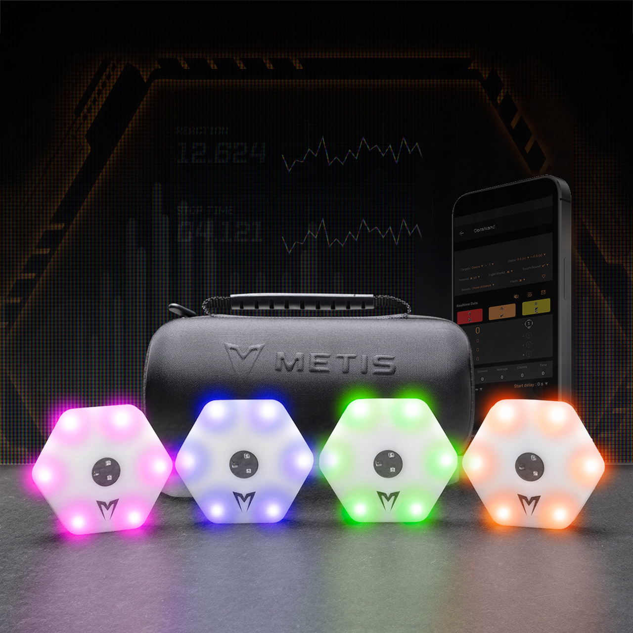 Reactie lichten set van 4 stuks Metis