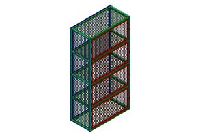 Ballen locker met 4 units